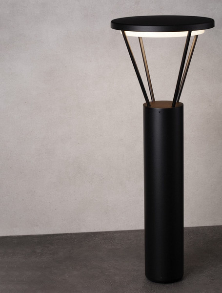 Nova Luce LED Leuchtenkopf für Wegeleuchte Virtus 16W warmweiss 3000K IP65 Schwarz Aluminium 27cm 9030573