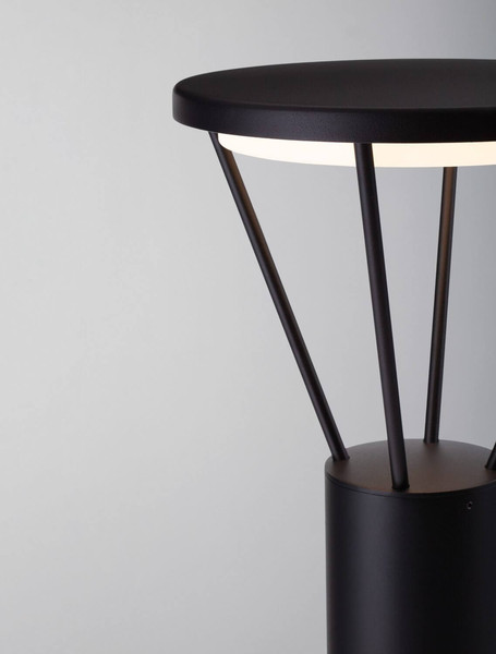 Nova Luce LED Leuchtenkopf für Wegeleuchte Virtus 16W warmweiss 3000K IP65 Schwarz Aluminium 27cm 9030573