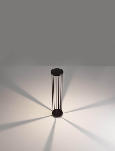 Nova Luce LED Wegeleuchte Nereus 8W warmweiss 3000K IP65 Schwarz Aluminium 75cm 9030588