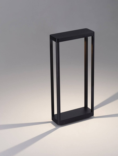 Nova Luce LED Wegeleuchte Cosmic 8W warmweiss 3000K IP65 Schwarz Aluminium 50cm 9030590