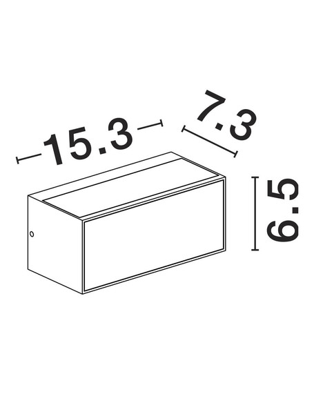 Nova Luce LED Außen-Wandleuchte Inga 11W warmweiss 3000K IP65 salzwasserfest Schwarz Aluminium 15x7cm 9030593