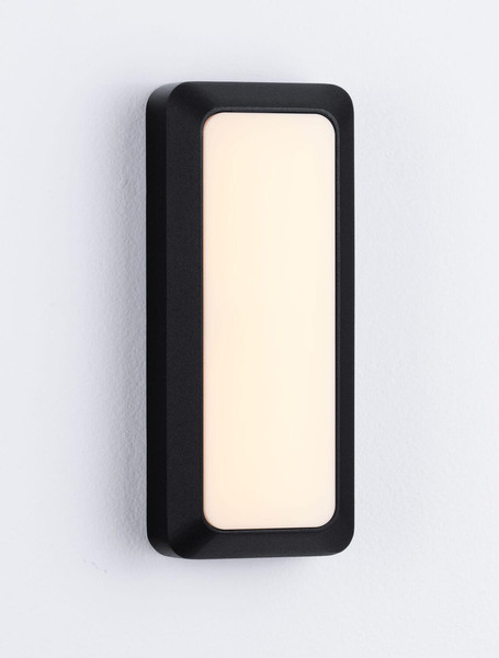 Nova Luce LED Außen-Wandleuchte Appia 5W warmweiss 3000K IP54 Schwarz Aluminium 20x8,5cm 9030599