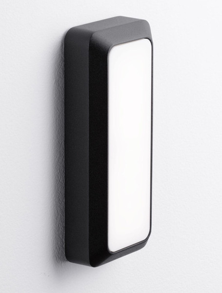 Nova Luce LED Außen-Wandleuchte Appia 5W warmweiss 3000K IP54 Schwarz Aluminium 20x8,5cm 9030599