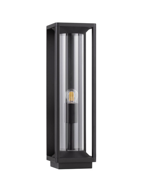 Nova Luce Wegeleuchte Pacific E27 IP65 Schwarz Aluminium 50cm 9030603