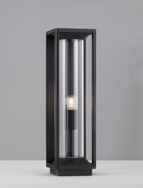 Nova Luce Wegeleuchte Pacific E27 IP65 Schwarz Aluminium 50cm 9030603
