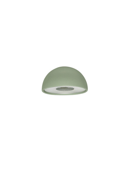 Nova Luce LED Akku-Leuchtenkopf Lumo dimmbar 2W warmweiss 3000K USB IP54 Olivgrün Aluminium Ø5cm 9030611