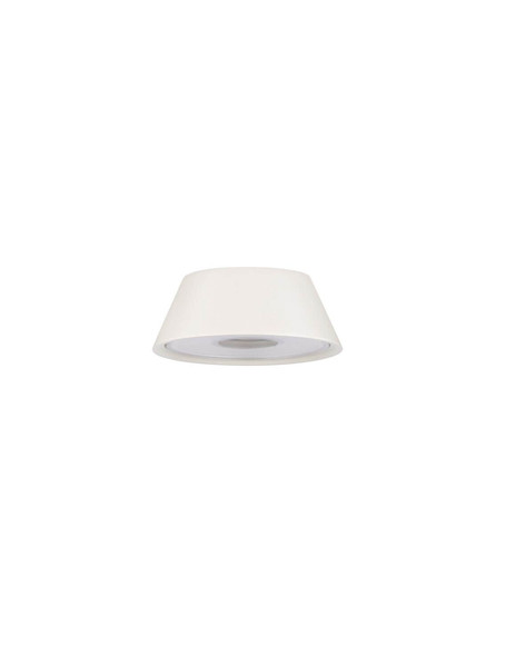 Nova Luce LED Akku-Leuchtenkopf Lumo dimmbar 2W warmweiss 3000K USB IP54 Weiß Aluminium Ø6cm 9030615