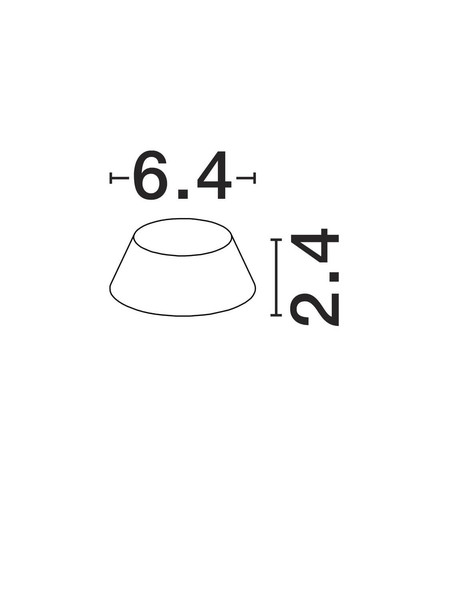 Nova Luce LED Akku-Leuchtenkopf Lumo dimmbar 2W warmweiss 3000K USB IP54 Weiß Aluminium Ø6cm 9030615