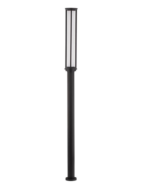 Nova Luce LED Wegeleuchte Solstice 16W warmweiss 3000K IP65 Schwarz Aluminium 222cm 9030626