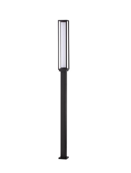 Nova Luce LED Wegeleuchte Solstice 16W warmweiss 3000K IP65 Schwarz Aluminium 220cm 9030627