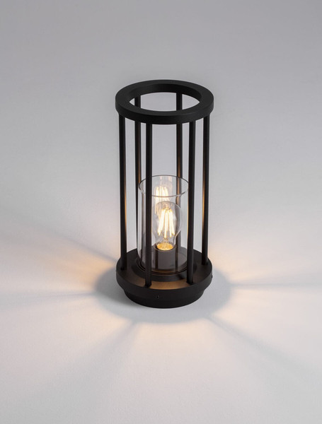 Nova Luce Wegeleuchte Elysium E27 IP65 salzwasserfest Schwarz Aluminium 35cm 9030628