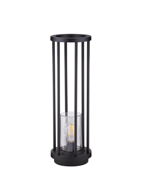 Nova Luce Wegeleuchte Elysium E27 IP65 salzwasserfest Schwarz Aluminium 50cm 9030629