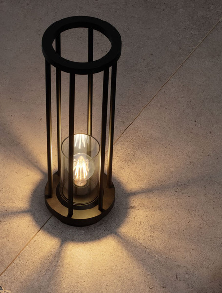 Nova Luce Wegeleuchte Elysium E27 IP65 salzwasserfest Schwarz Aluminium 50cm 9030629