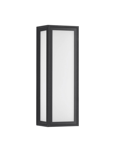 Nova Luce LED Außen-Wandleuchte Astral 10W warmweiss 3000K IP65 salzwasserfest Schwarz Aluminium 26x9cm 9030632