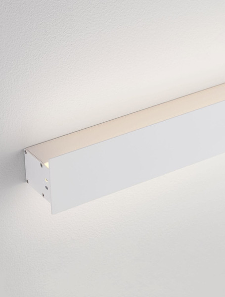 Nova Luce LED Außen-Wandleuchte Path 11W warmweiss 3000K IP65 salzwasserfest Weiß Aluminium 50x6cm 9030708