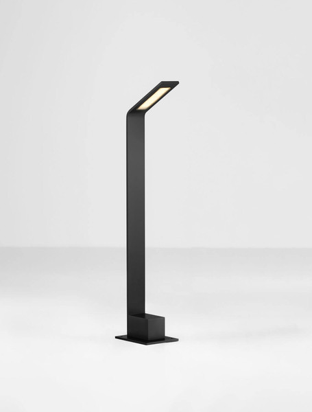 Nova Luce LED Wegeleuchte Vel 7W warmweiss 3000K IP65 salzwasserfest Schwarz Aluminium 60cm 9030723