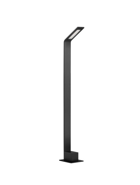 Nova Luce LED Wegeleuchte Vel 7W warmweiss 3000K IP65 salzwasserfest Schwarz Aluminium 80cm 9030724