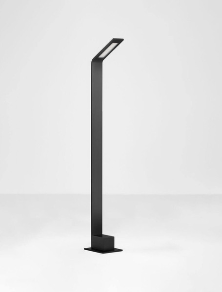 Nova Luce LED Wegeleuchte Vel 7W warmweiss 3000K IP65 salzwasserfest Schwarz Aluminium 80cm 9030724