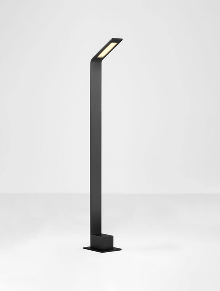 Nova Luce LED Wegeleuchte Vel 7W warmweiss 3000K IP65 salzwasserfest Schwarz Aluminium 80cm 9030724