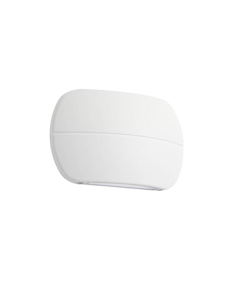 Nova Luce LED Außen-Wandleuchte Prato 10W warmweiss 3000K IP65 Weiß Aluminium 18x11cm 9030747
