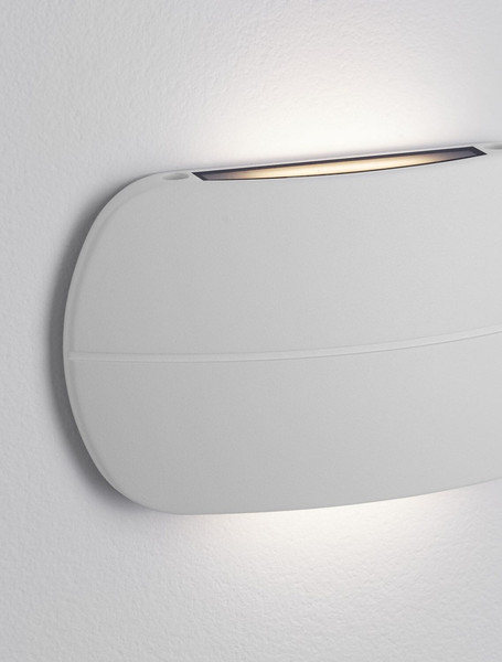 Nova Luce LED Außen-Wandleuchte Prato 10W warmweiss 3000K IP65 Weiß Aluminium 18x11cm 9030747