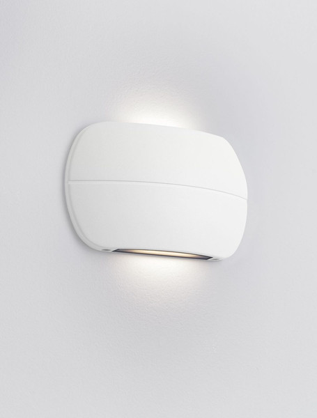 Nova Luce LED Außen-Wandleuchte Prato 10W warmweiss 3000K IP65 Weiß Aluminium 18x11cm 9030747