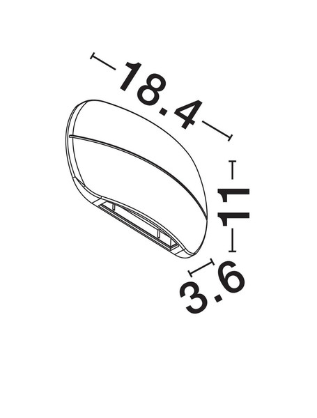 Nova Luce LED Außen-Wandleuchte Prato 10W warmweiss 3000K IP65 Weiß Aluminium 18x11cm 9030747