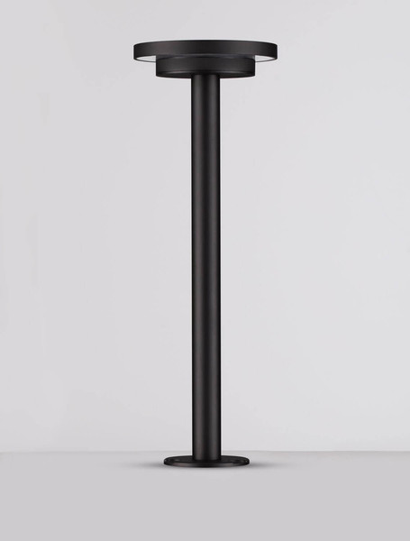 Nova Luce LED Wegeleuchte Nitro 12W warmweiss 3000K IP65 salzwasserfest Schwarz Aluminium 44cm 9030750