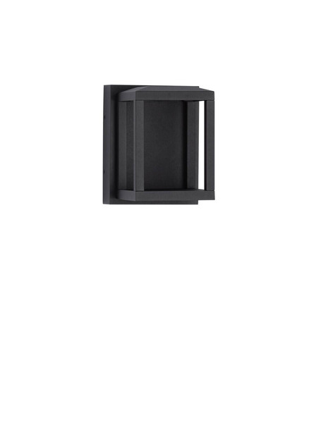 Nova Luce LED Außen-Wandleuchte Prive 9W warmweiss 3000K IP65 Schwarz Aluminium 13x12cm 9030751
