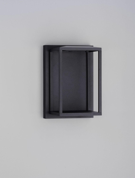 Nova Luce LED Außen-Wandleuchte Prive 17W warmweiss 3000K IP65 Schwarz Aluminium 25x17cm 9030753