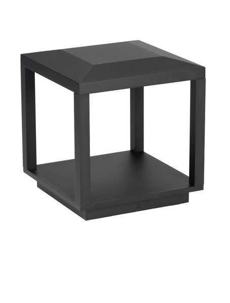 Nova Luce LED Sockelleuchte Prive 15W warmweiss 3000K IP65 Schwarz Aluminium 26cm 9030754