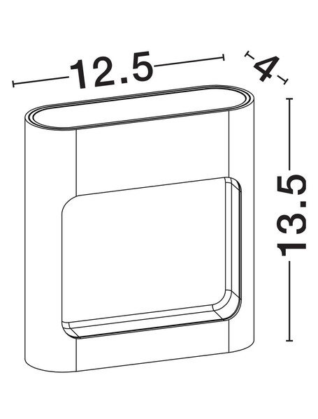Nova Luce LED Außen-Wandleuchte Tall 6W warmweiss 3000K IP54 salzwasserfest Schwarz Aluminium 13,5x12,5cm 9030803