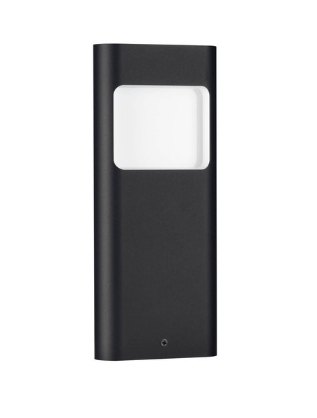 Nova Luce LED Außen-Wandleuchte Tall 4W warmweiss 3000K IP54 salzwasserfest Schwarz Aluminium 30x12,5cm 9030804