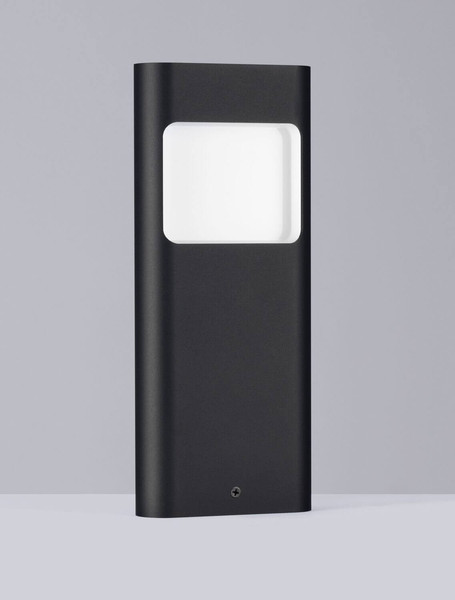 Nova Luce LED Außen-Wandleuchte Tall 4W warmweiss 3000K IP54 salzwasserfest Schwarz Aluminium 30x12,5cm 9030804