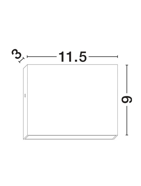 Nova Luce LED Außen-Wandleuchte Tick 7W warmweiss 3000K IP54 salzwasserfest Weiß Aluminium 11,5x9cm 9030818