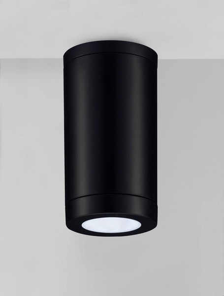 Nova Luce Außen-Deckenleuchte Spot GU10 IP54 salzwasserfest Schwarz Ø8cm 9030821