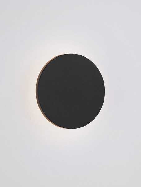 Nova Luce LED Außen-Wandleuchte Tower 8W warmweiss 3000K IP65 salzwasserfest Schwarz Ø16,5cm 9030824