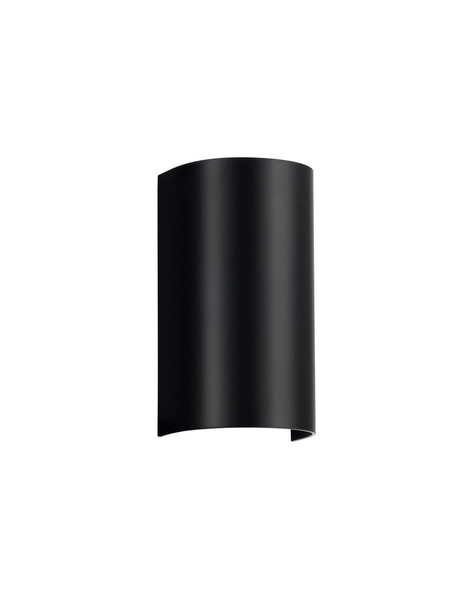 Nova Luce Außen-Wandleuchte York 2-flammig 2xGU10 IP65 salzwasserfest Schwarz Aluminium 19,5x11cm 9030830