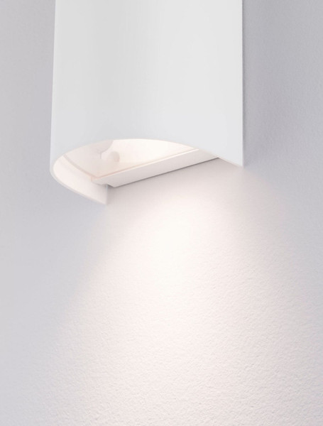 Nova Luce Außen-Wandleuchte York 2-flammig 2xGU10 IP65 salzwasserfest Weiß Aluminium 19,5x11cm 9030831