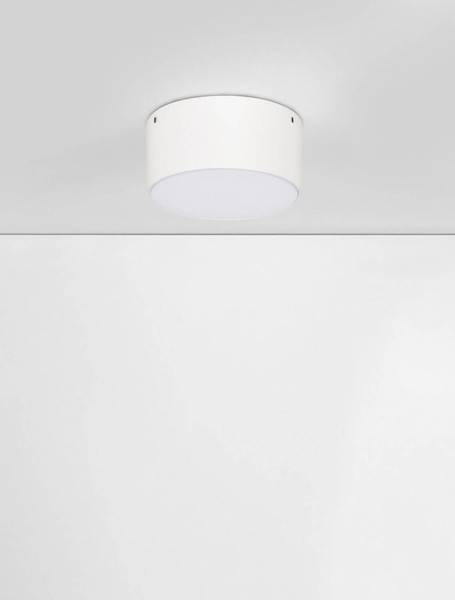 Nova Luce LED Außen-Deckenleuchte Judi 10W warmweiss 3000K IP65 salzwasserfest Weiß Aluminium Ø12cm 9030834