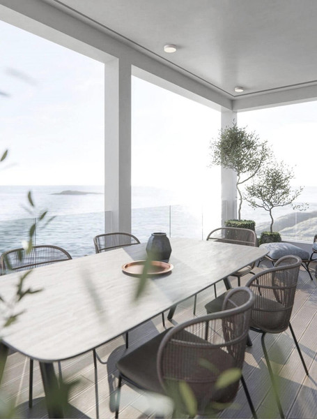 Nova Luce LED Außen-Deckenleuchte Judi 20W warmweiss 3000K IP65 salzwasserfest Weiß Aluminium Ø21cm 9030836