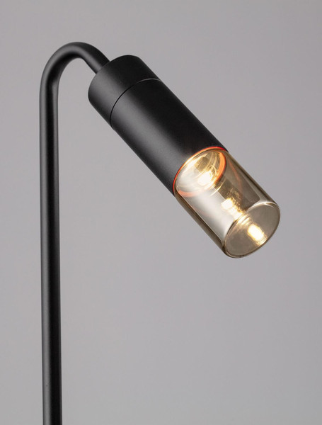 Nova Luce LED Wegeleuchte Aether 5W warmweiss 3000K IP65 salzwasserfest Anthrazit Glas Aluminium 51cm 9030850