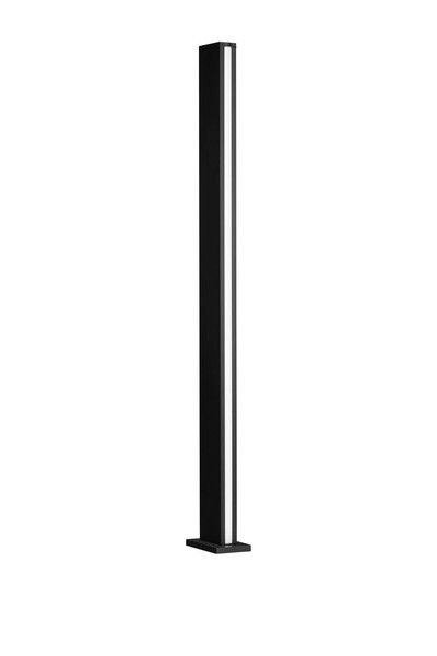 Nova Luce LED Wegeleuchte Sasso 22W warmweiss 3000K IP54 salzwasserfest Anthrazit Aluminium 120cm 9030855