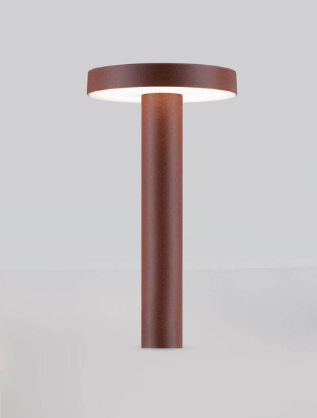 Nova Luce LED Sockelleuchte Mood 5W warmweiss 3000K IP65 salzwasserfest Cortenstahl Aluminium 20cm 9030858
