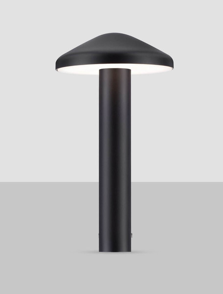 Nova Luce LED Sockelleuchte Nemo 5W warmweiss 3000K IP65 salzwasserfest Anthrazit Aluminium 20cm 9030861