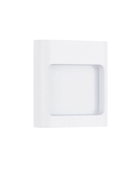 Nova Luce LED Außen-Wandleuchte Tall 9W warmweiss 3000K IP54 salzwasserfest Weiß Aluminium 13,5x12,5cm 9030863