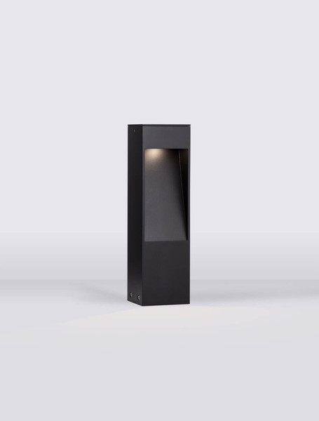 Nova Luce LED Sockelleuchte Maddi 7W warmweiss 3000K IP65 salzwasserfest Schwarz Aluminium 30cm 9030903
