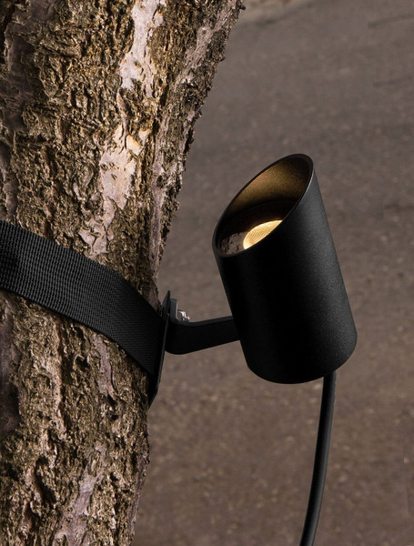 Nova Luce LED Akzentleuchte Tree 8W warmweiss 3000K IP65 salzwasserfest Schwarz Aluminium Ø5cm 9030921