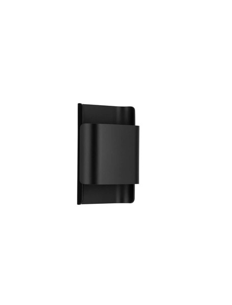 Nova Luce LED Außen-Wandleuchte Nocta 10W warmweiss 3000K IP54 salzwasserfest Schwarz Aluminium 18x13cm 9030922