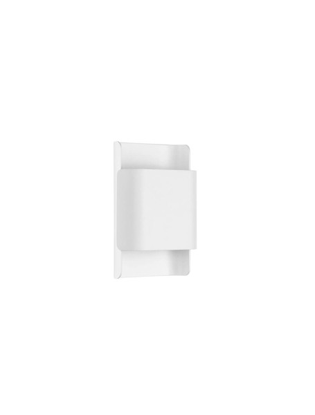 Nova Luce LED Außen-Wandleuchte Nocta 10W warmweiss 3000K IP54 salzwasserfest Weiß Aluminium 18x13cm 9030923
